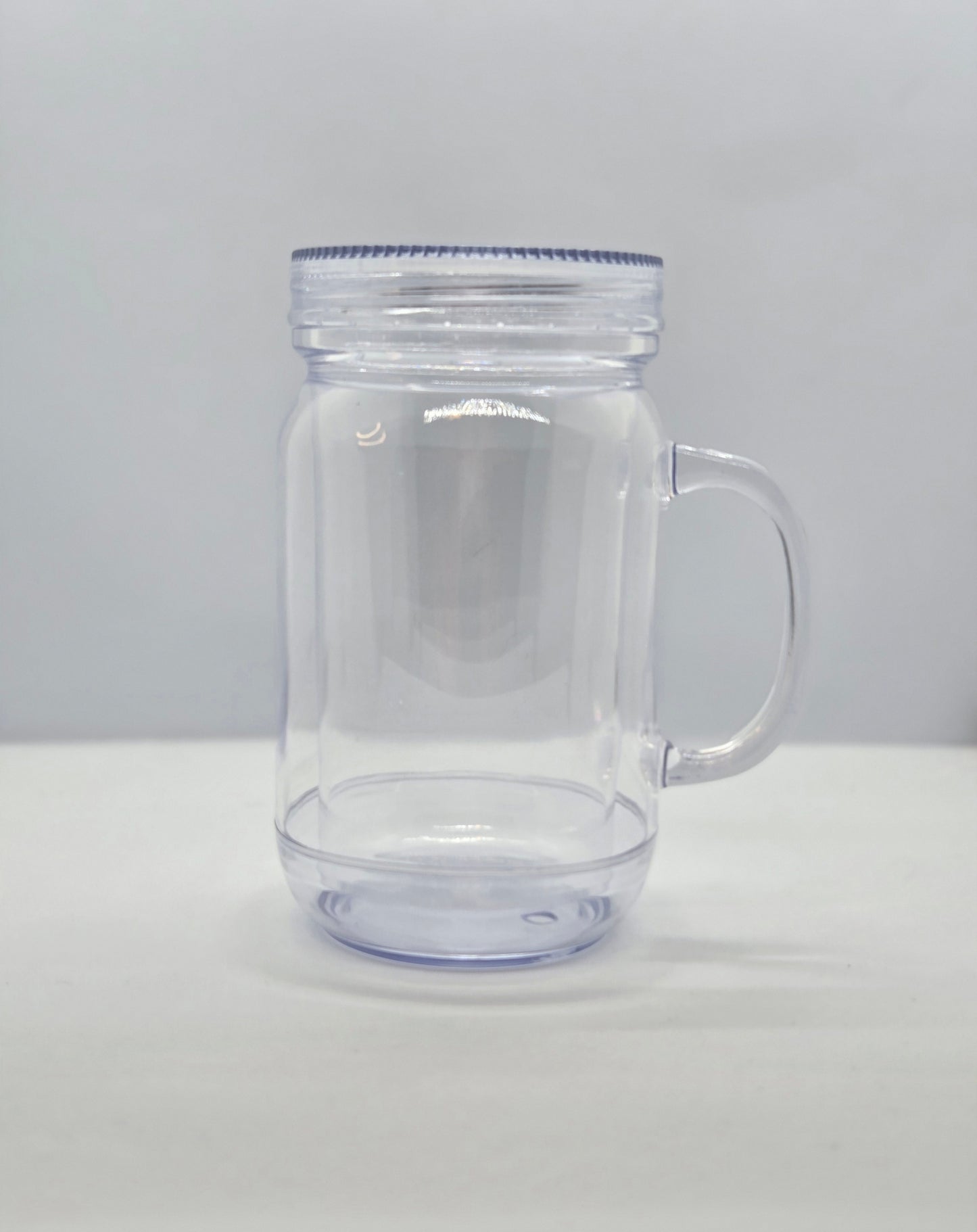 20 oz Acrylic Mason Jar Snowglobe