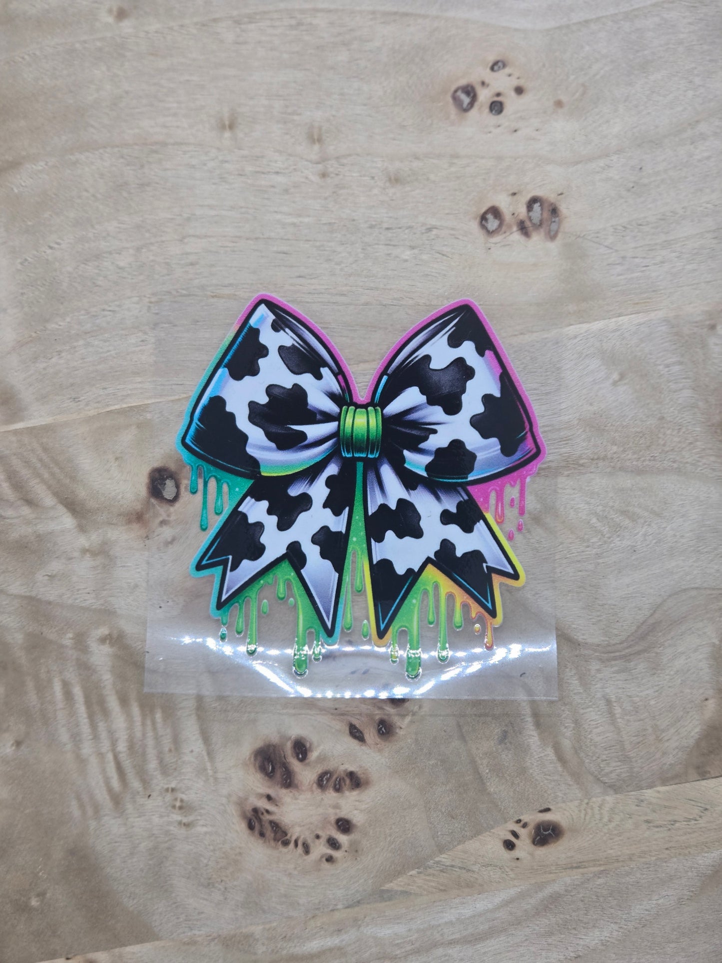 Colorful Cow Bow