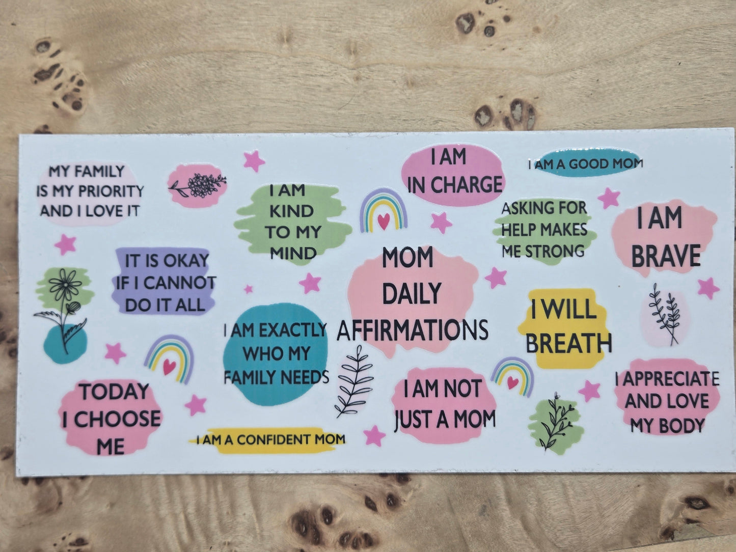 Mom Daily Affirmations (Rainbow)