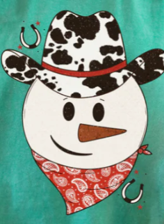 Cowhide Snowman