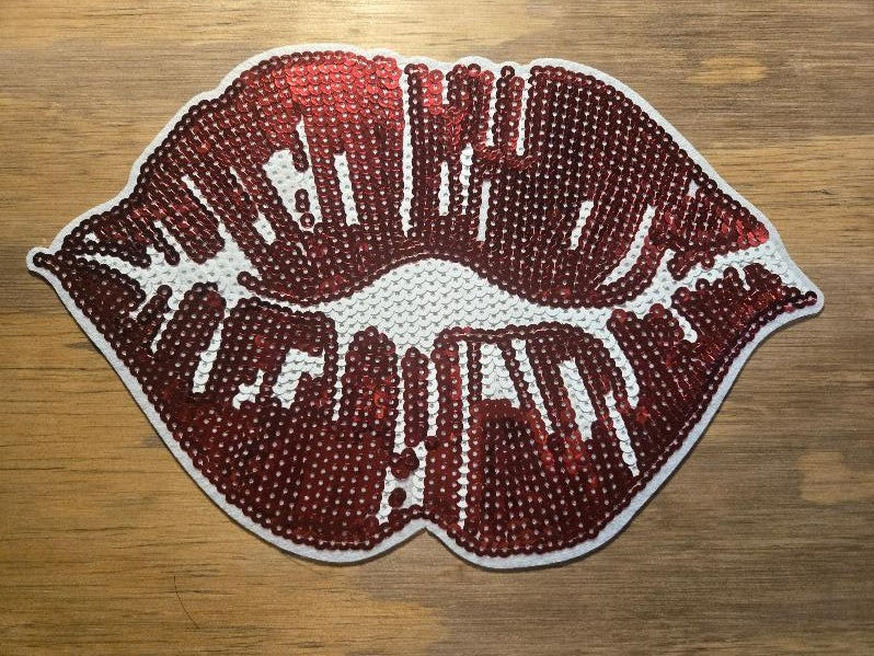 Lips Sequin Patch