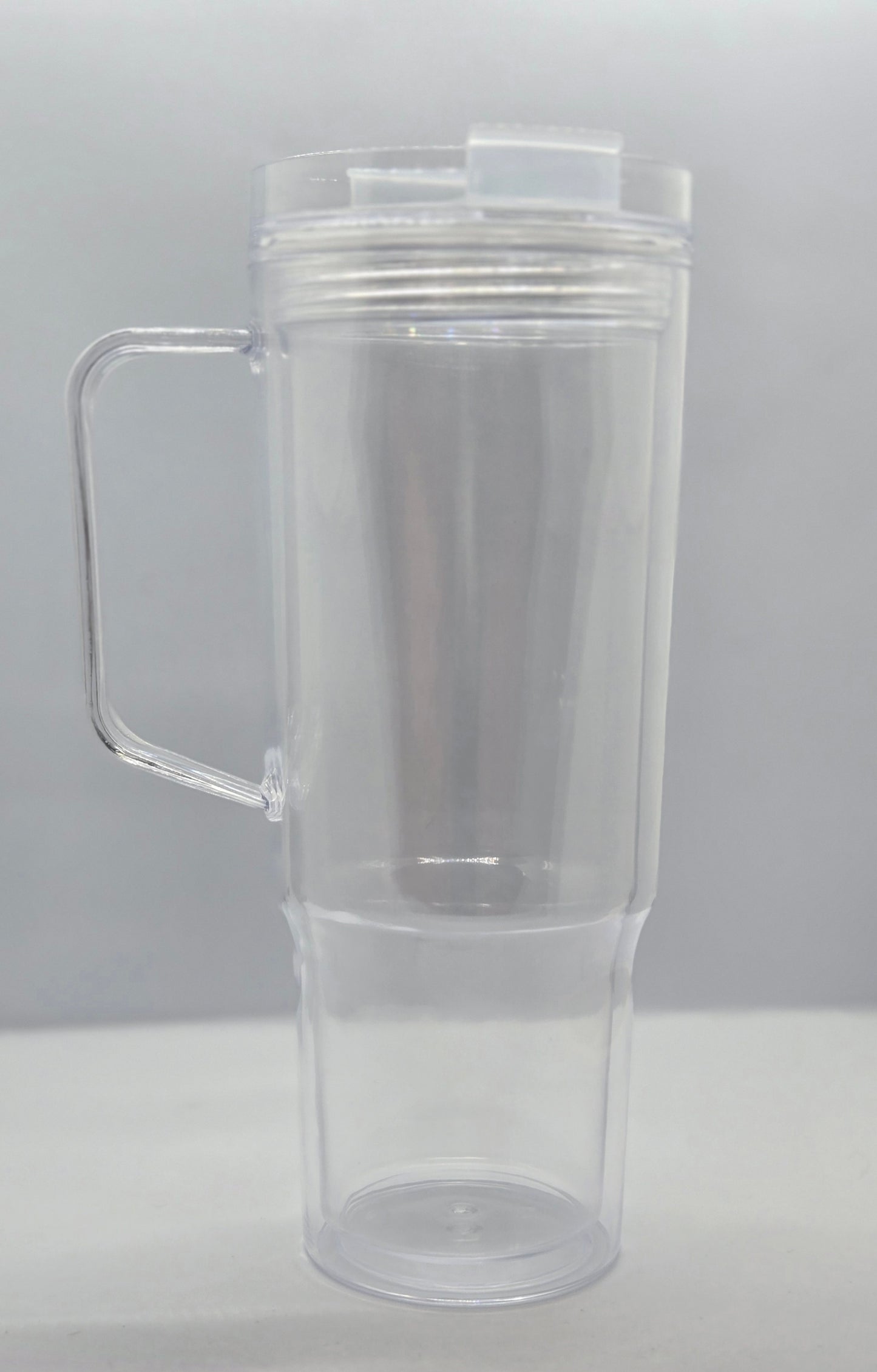 40 oz Acrylic Snowglobe Tumbler with Handle
