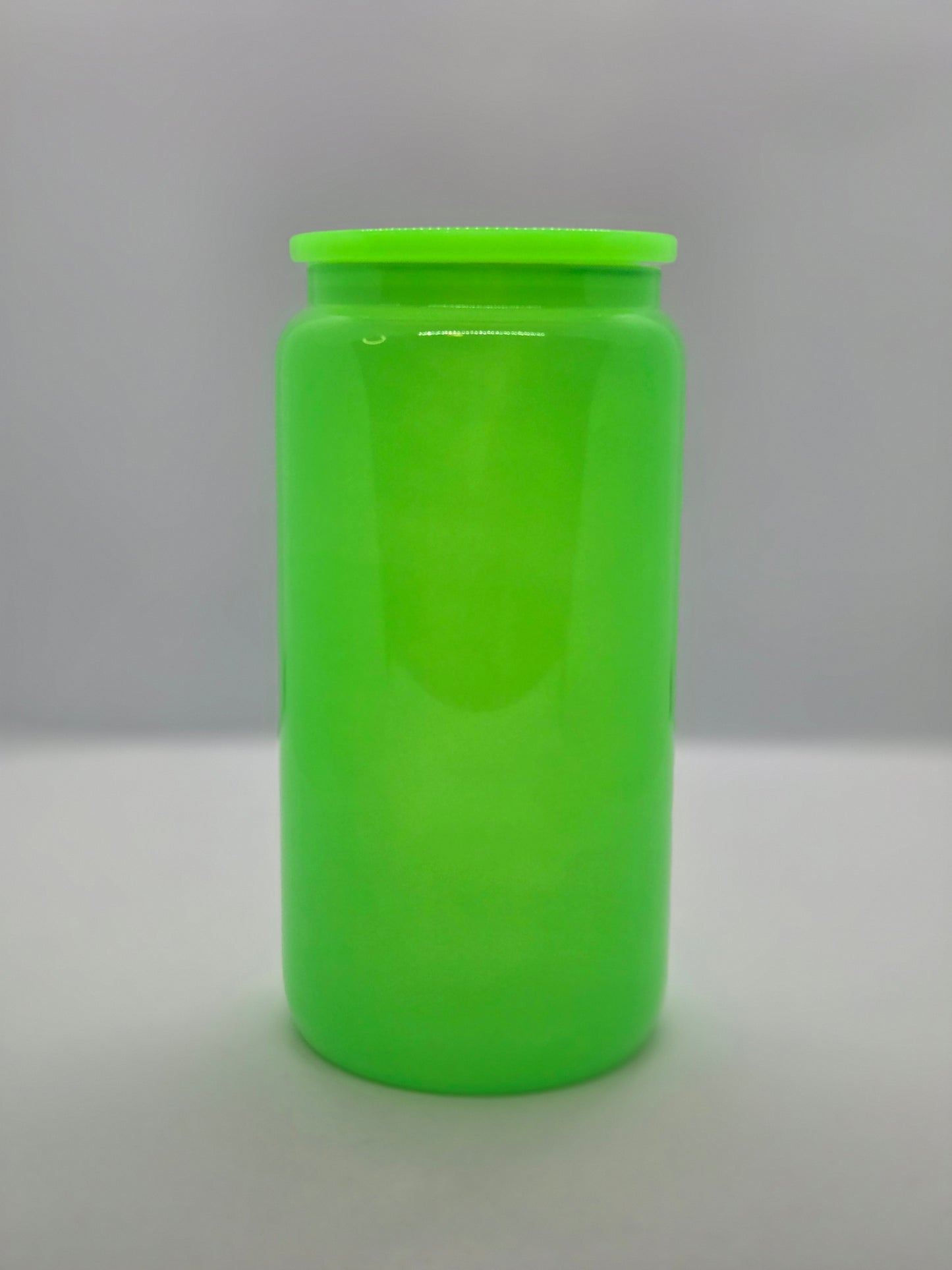 16 oz Glass Can Tumbler with Acrylic Lid