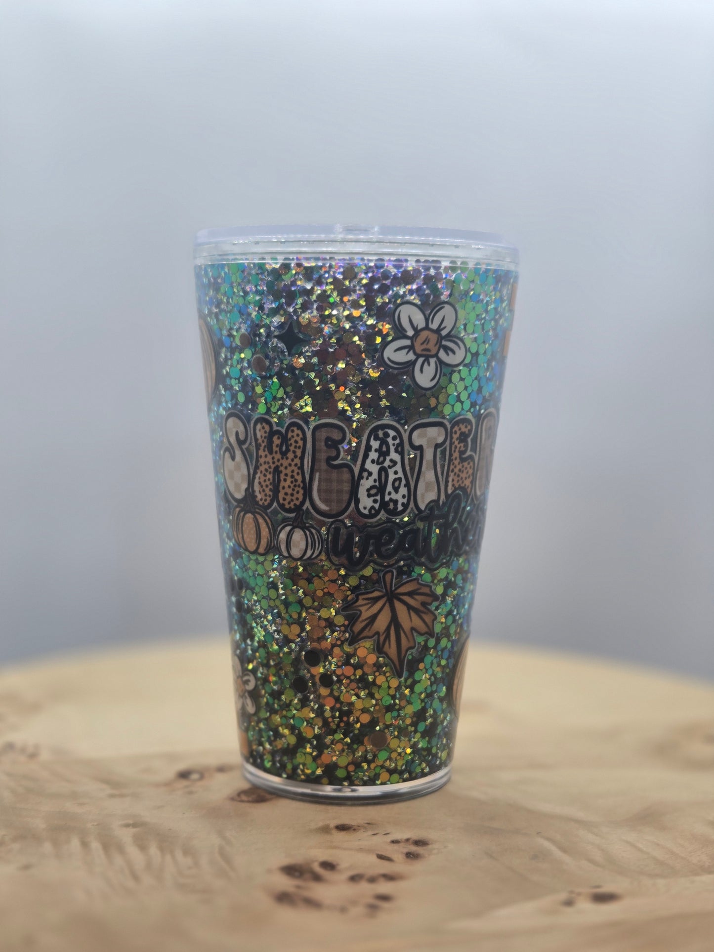 Sweater Weather 16 oz Tapered Acrylic Tumbler - Ready to Ship
