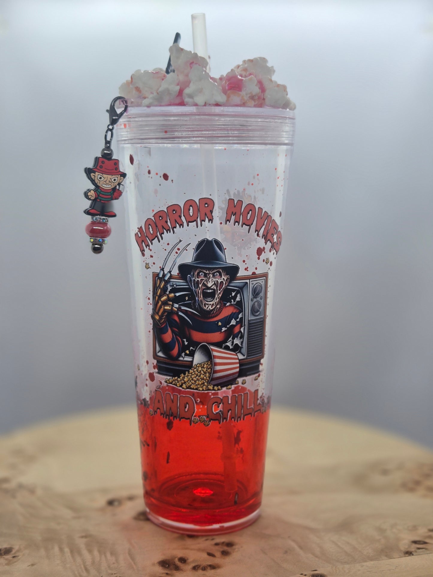 Horror Movies and Chill 24 oz Acrylic Tumbler - Ready to Ship