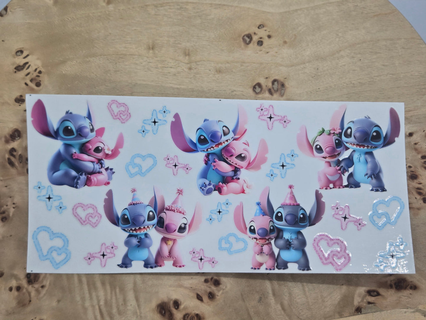 Blue and Pink Sparkle