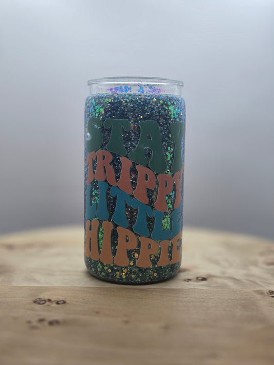 16 oz Acrylic Tumbler Stay Trippy Little Hippy - Ready to Ship