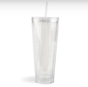 24 oz Acrylic Snowglobe Tumbler